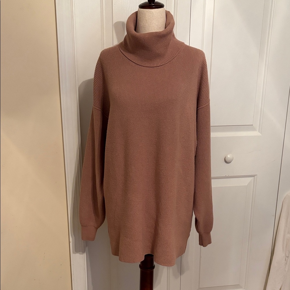 We The Free; Free People Cozy Brown Turtleneck Sweater